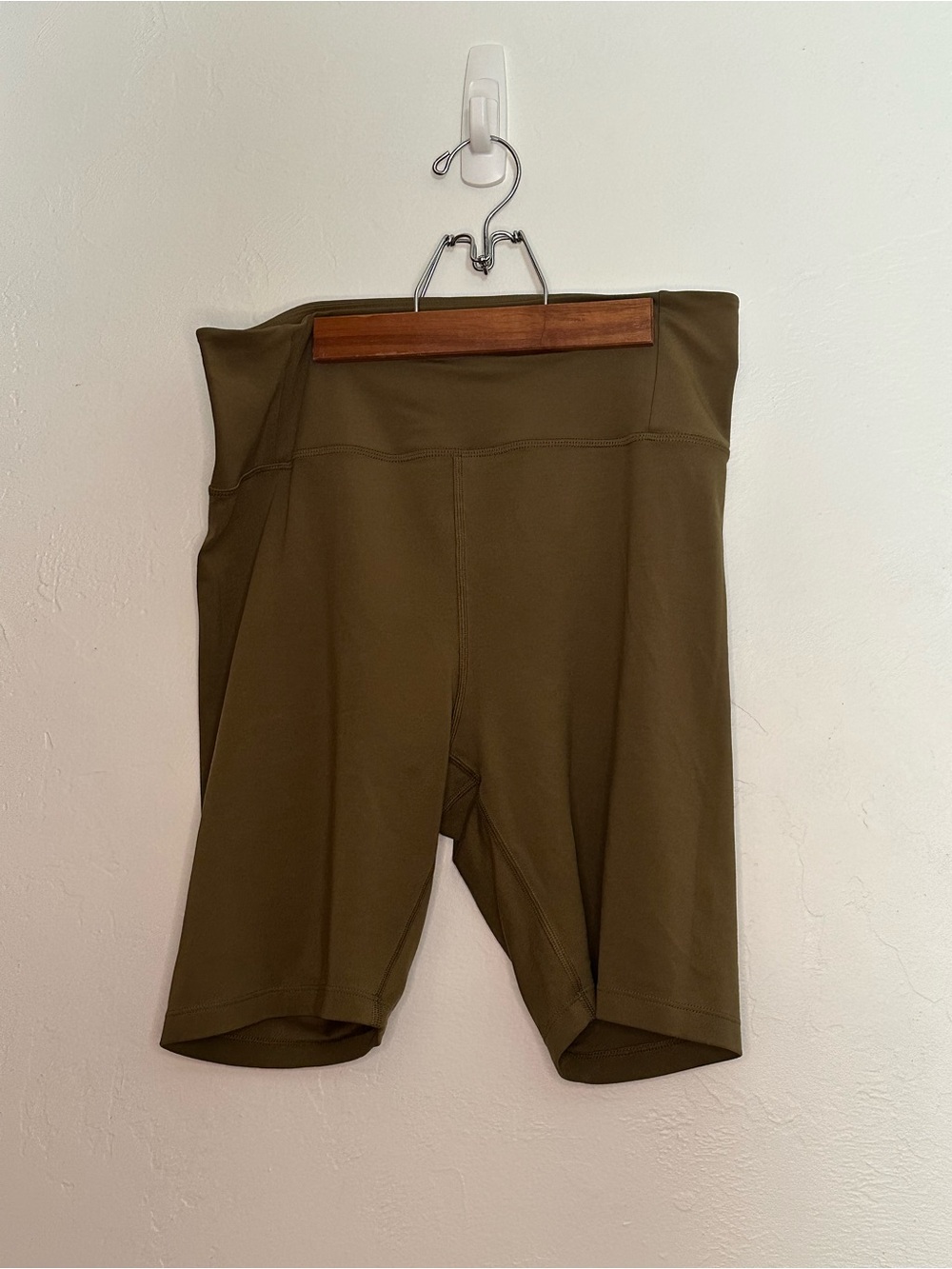 Girlfriend Collective green biker shorts